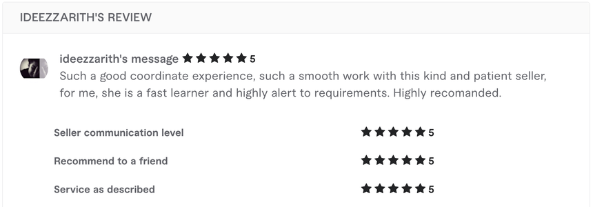 Client testimonial